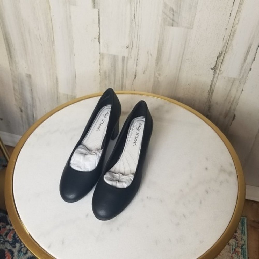 EASY STREET WOMENS PROPER - BLACK Pump 6M - Picture 4 of 5